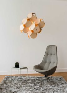 Ceiling lamp 8CELLS by Jaanus Orgusaar